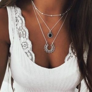 NWT Three-Layer Antique Necklace